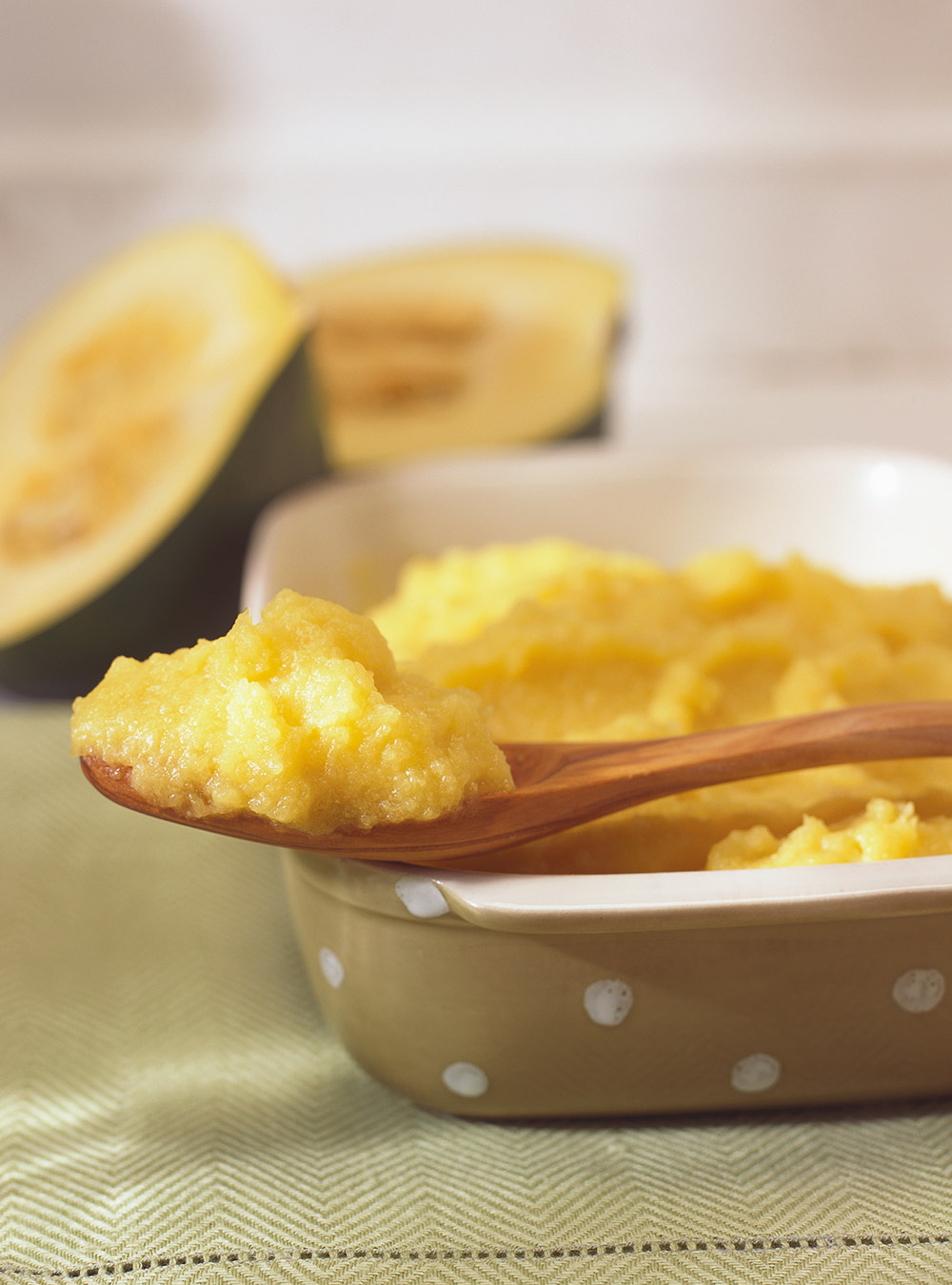 Mashed Acorn Squash with Maple Syrup