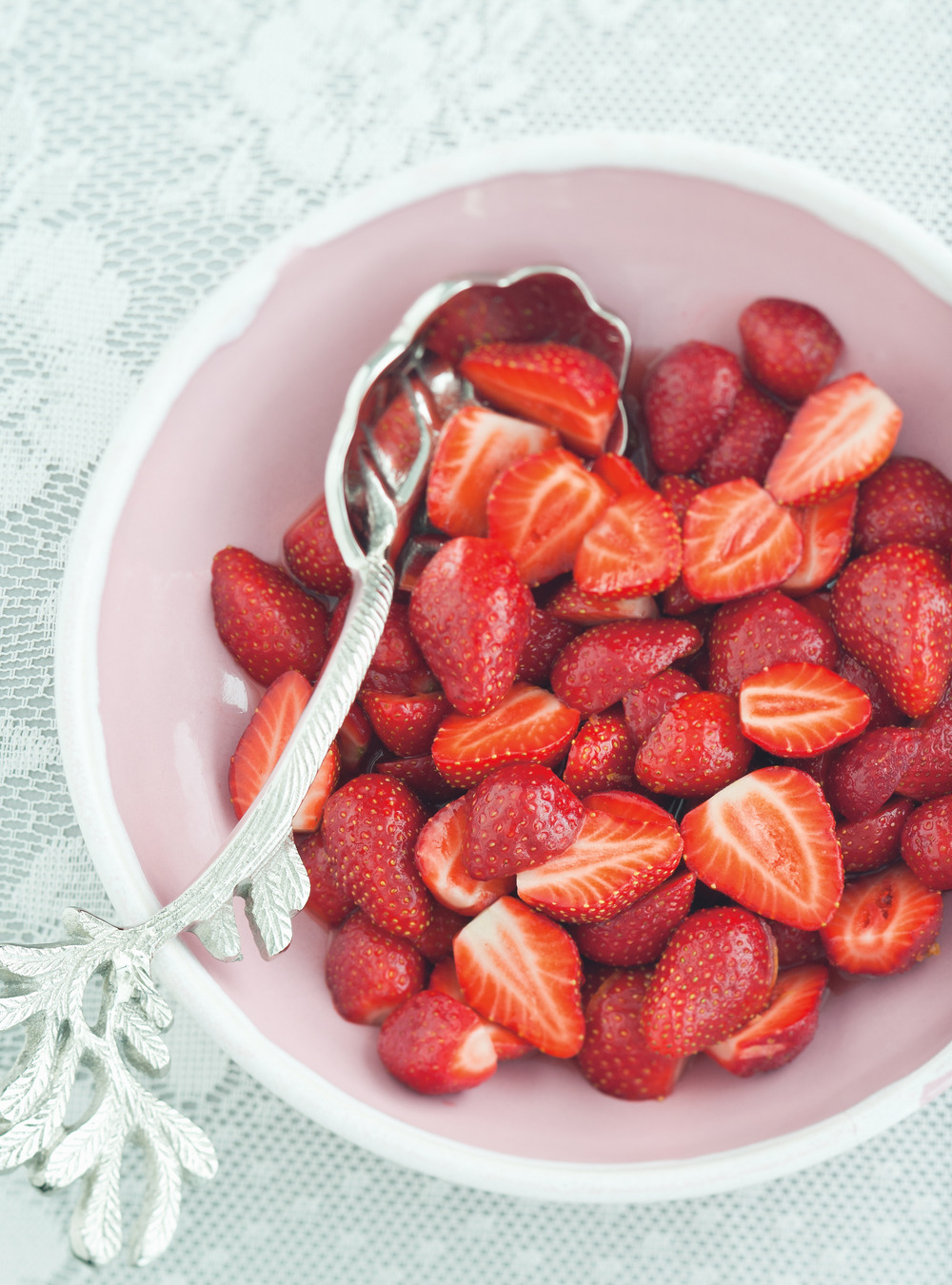 Strawberry Sundae with Balsamic Syrup