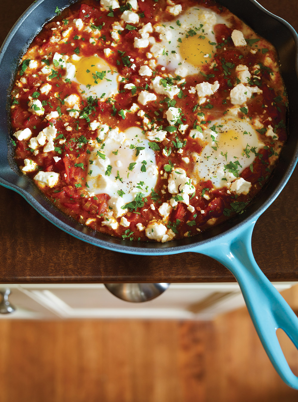 Poached Eggs in Tomato Sauce
