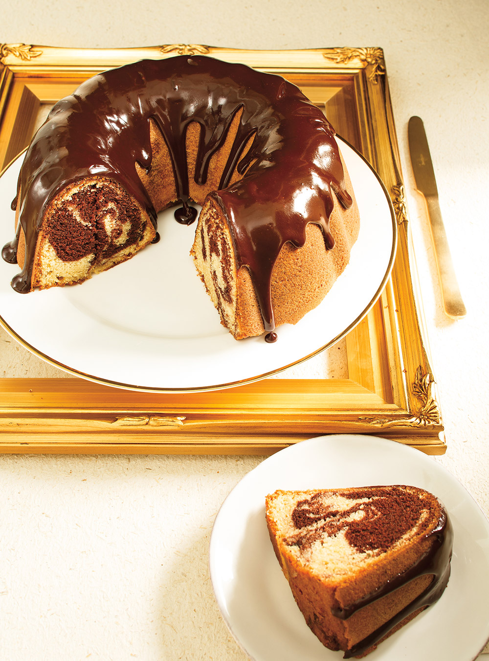 Marbled Chocolate Bundt Cake