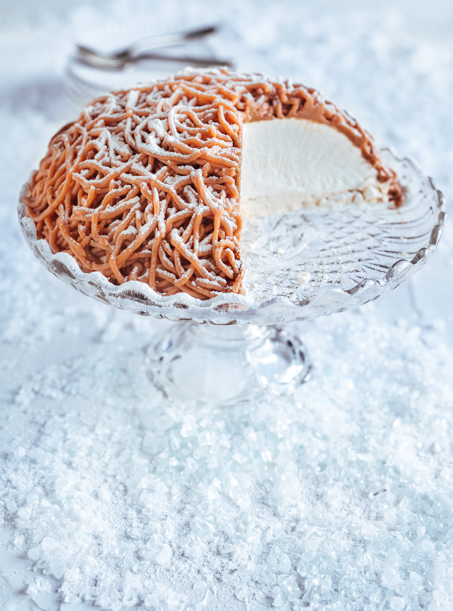 Mont Blanc Chestnut Cake