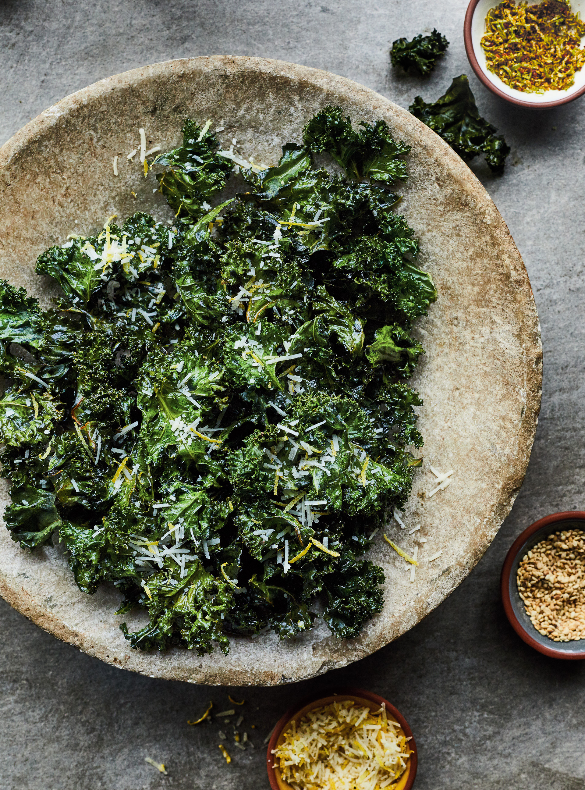 Kale Chips and Seasonings