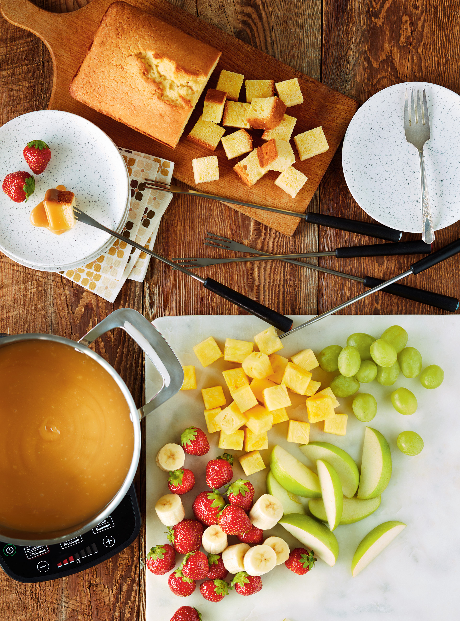 Maple and Ginger Fondue