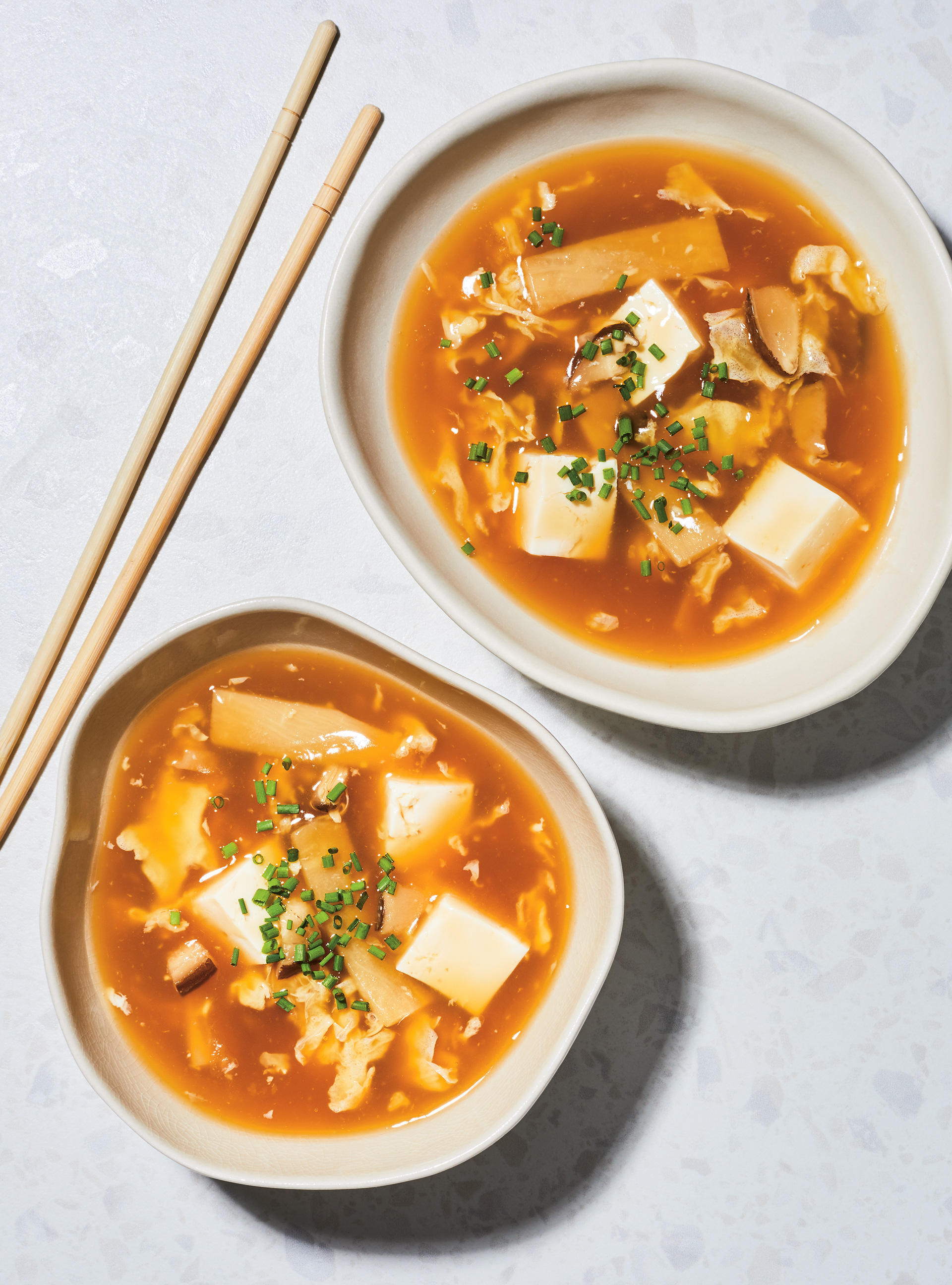 Pressure Cooker Hot and Sour Tofu Soup