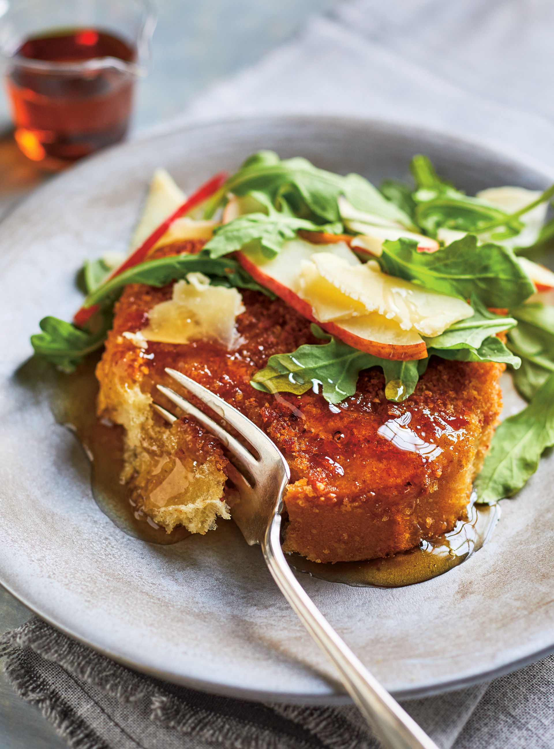 French Toast with Bacon Crumble