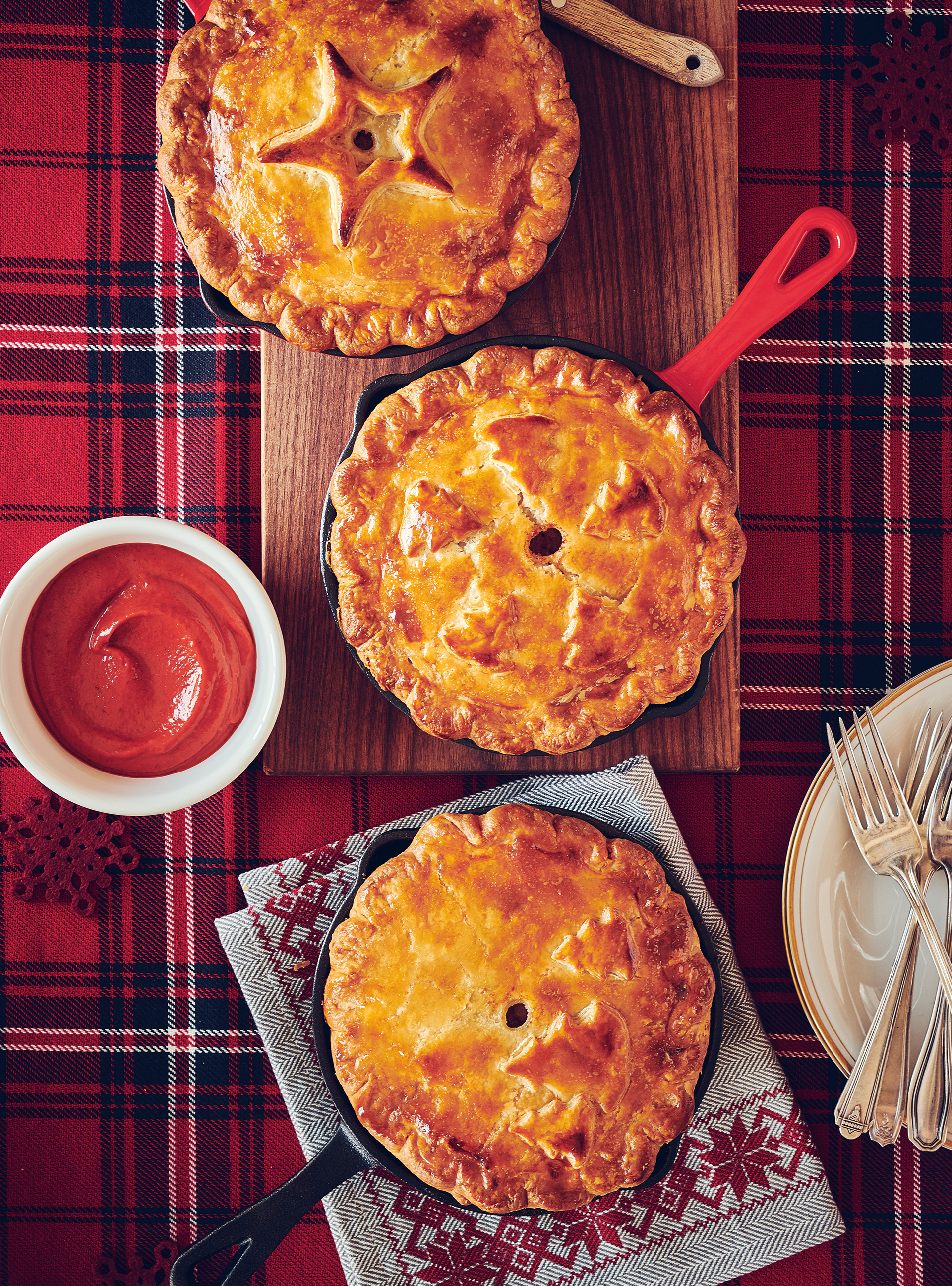 Meat and Confit Duck Pies