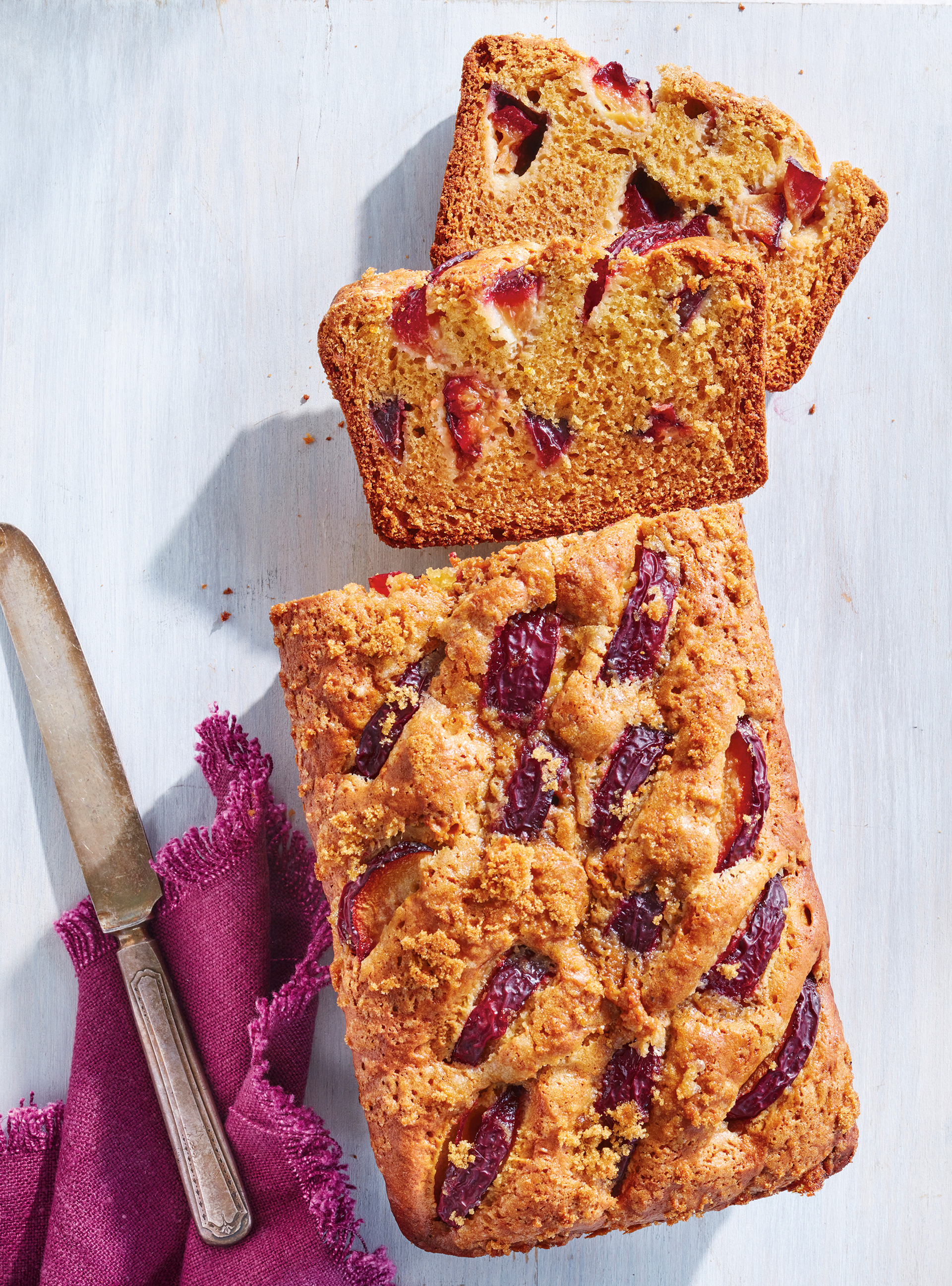 Plum Sour Cream Cake