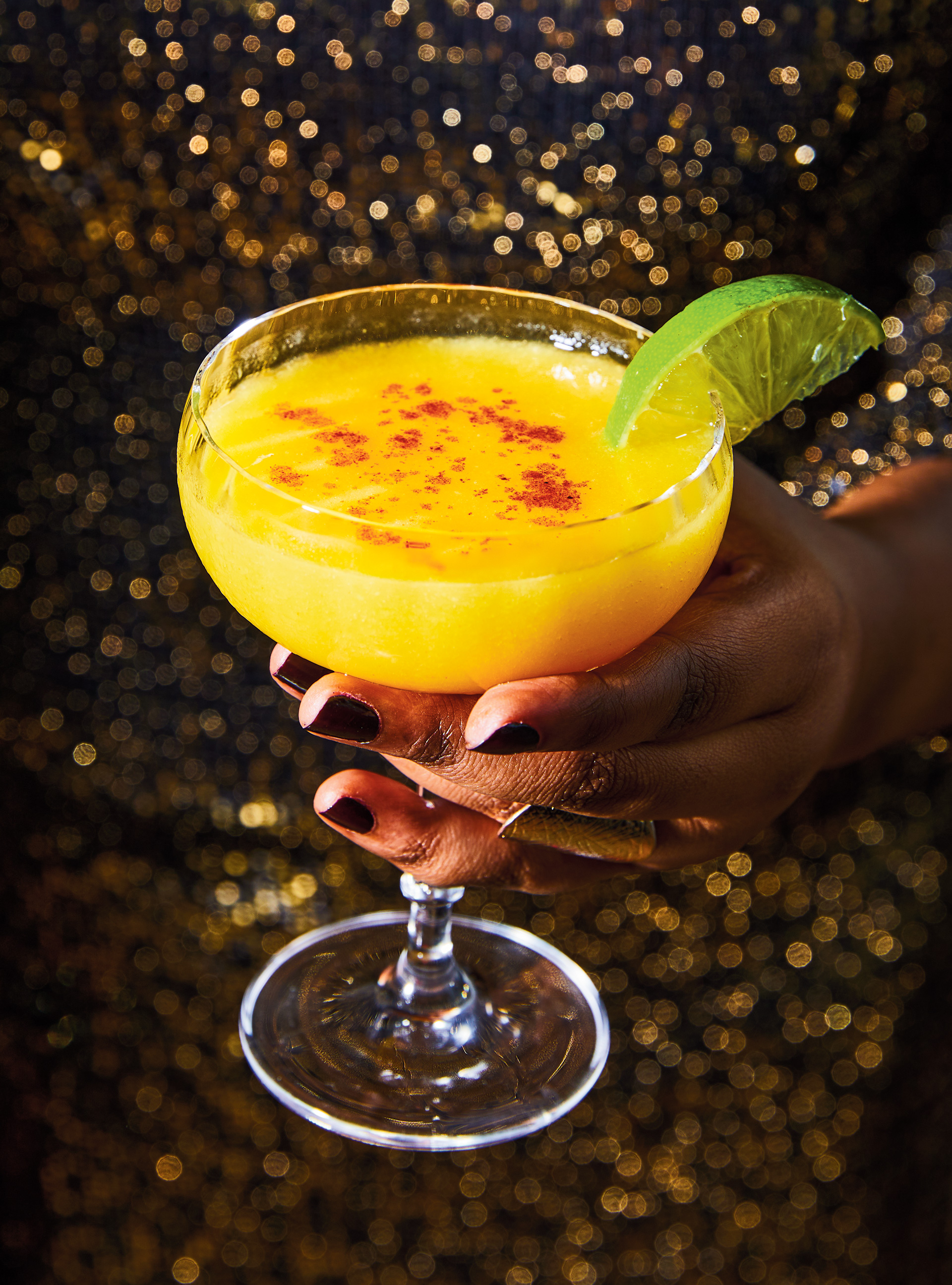Salty, Smoky and Spicy Mango Margarita