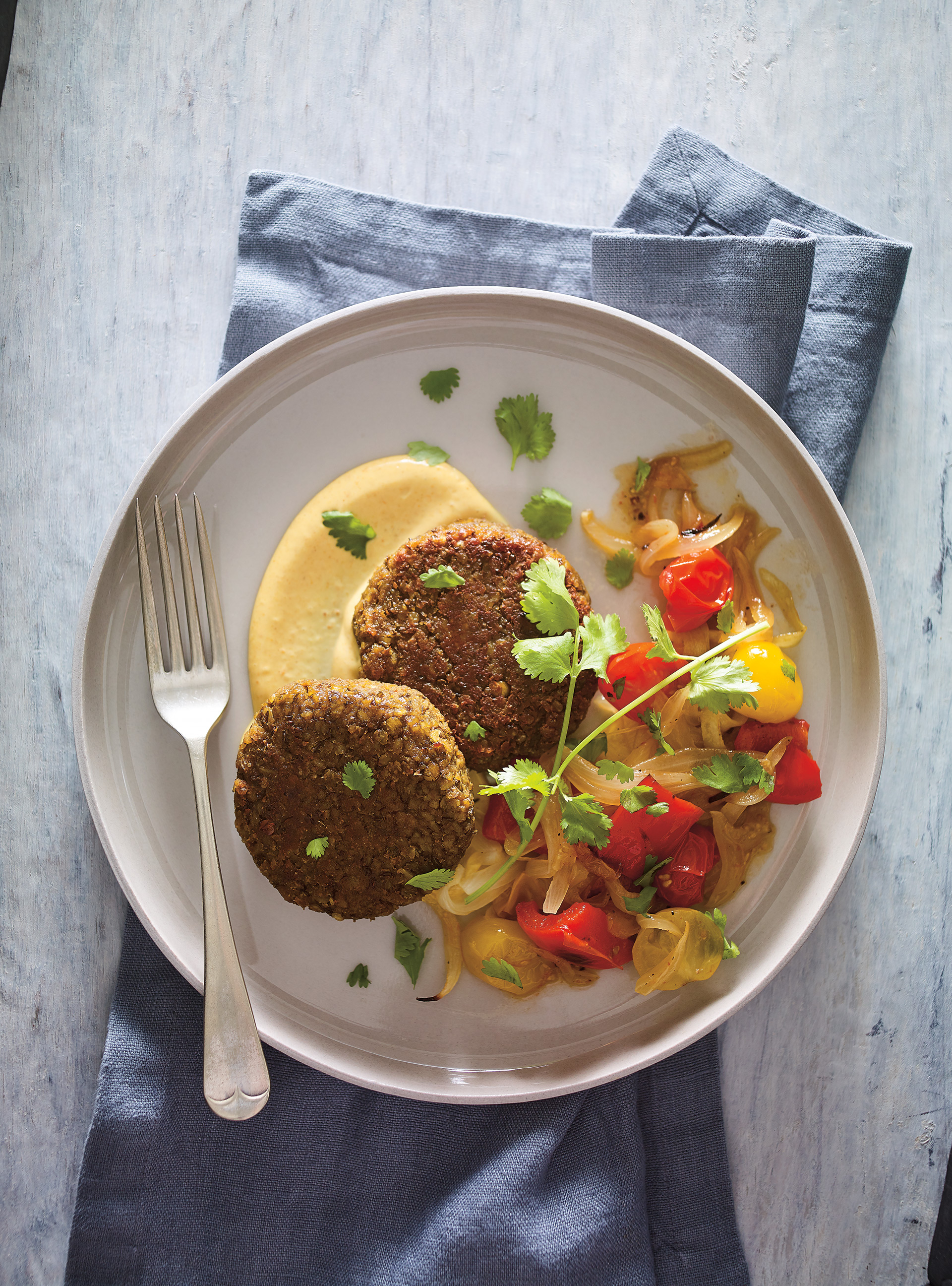 Brown Rice and Lentil Fritters